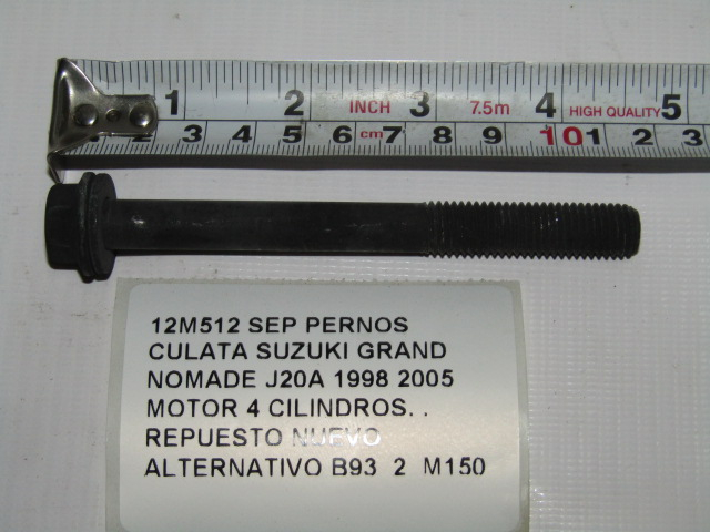 Set Pernos Culata Suzuki Grand Nomade J20a 1998 2005 - foto 4