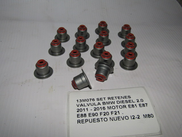 Set Retenes Valvula Bmw Diesel 2.0 2011-2016 E81 E90 F20 F21 - foto 2