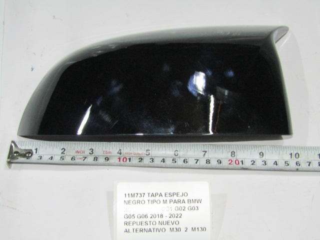 Tapa Espejo Negro Tipo M Para Bmw X3 X4 X5 X6 2018 - 2022 - foto 2