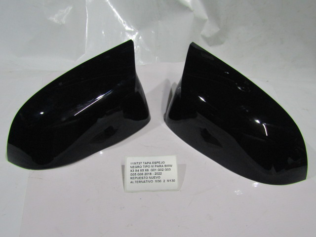 Tapa Espejo Negro Tipo M Para Bmw X3 X4 X5 X6 2018 - 2022 - foto 3
