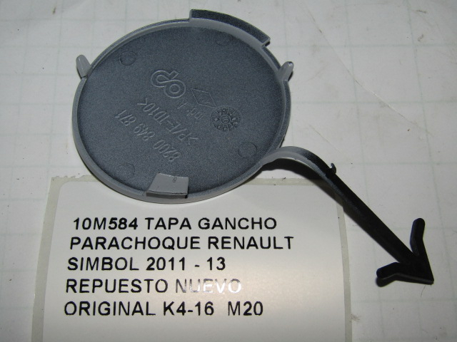 Tapa Gancho Parachoque Renault Simbol 2011 - 13 - foto 3