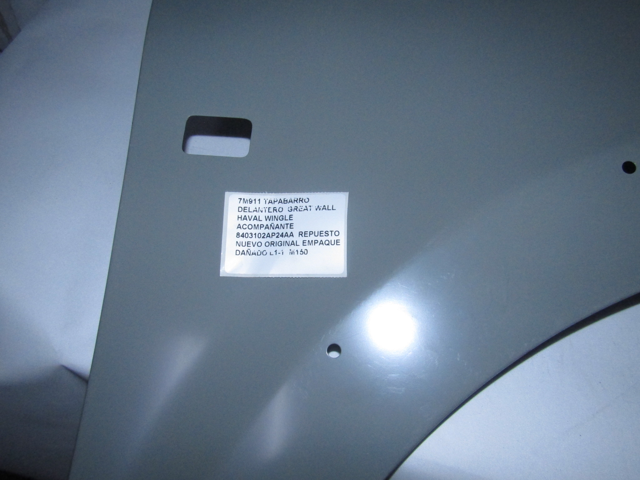 Tapabarro Delantero Great Wall Haval Wingle Acompañante