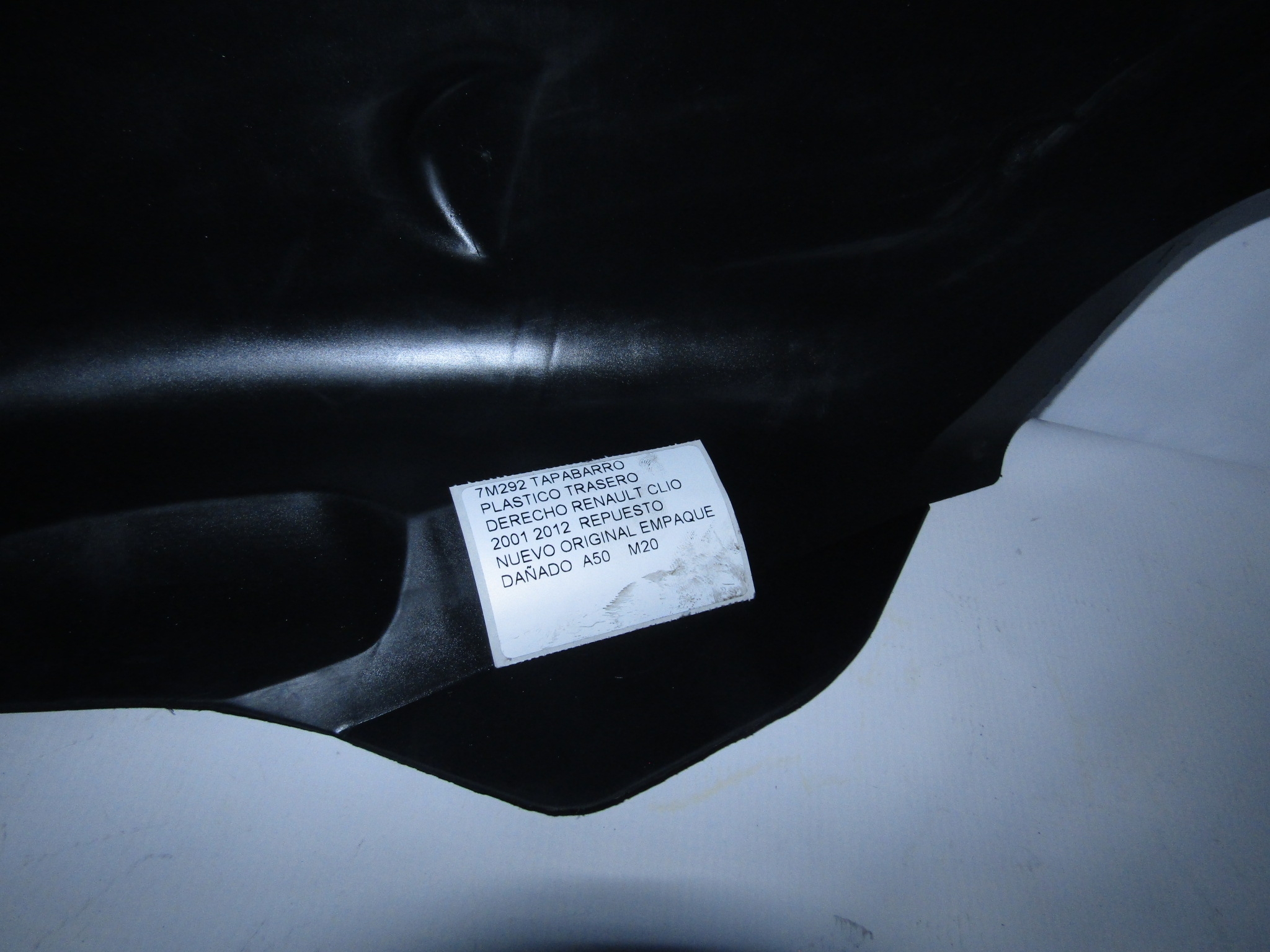 Tapabarro Plastico Trasero Derecho Renault Clio 2001 2012