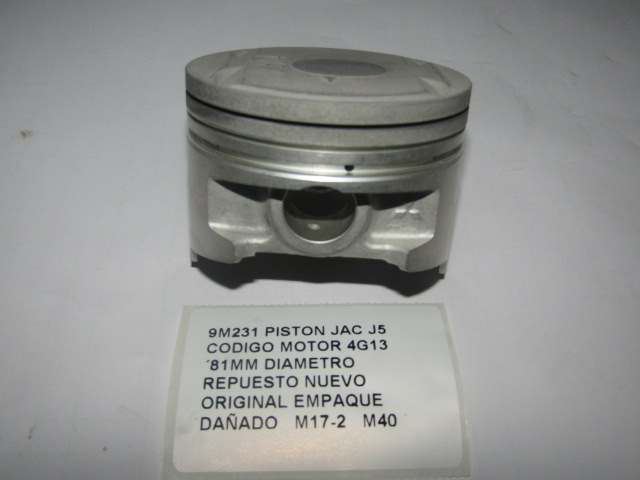 Piston Jac J5 Codigo Motor 4g13 ´81mm Diametro - foto 2