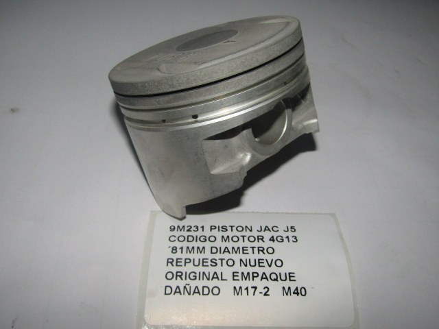 Piston Jac J5 Codigo Motor 4g13 ´81mm Diametro - foto 6