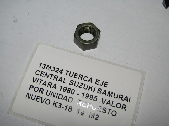 Tuerca Eje Central Suzuki Samurai Vitara 1980 - 1995 - foto 3