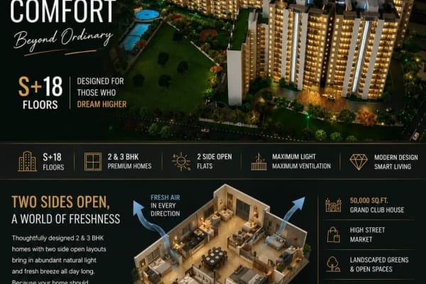 3 BHK High Rise Apartment in Peer Muchalla, Zirakpur