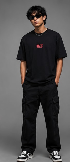 Christ Cross Heavyweight Tee Front View