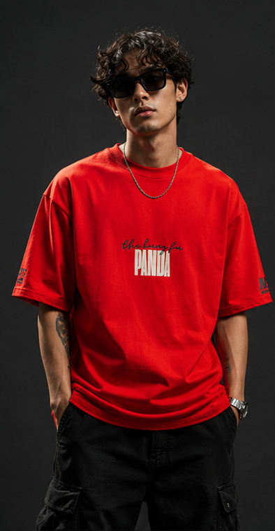 Kung Fu Panda Heavyweight Tee Front Model View