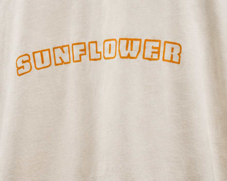 Sunflower Heavyweight Tee Chest Graphic Detail