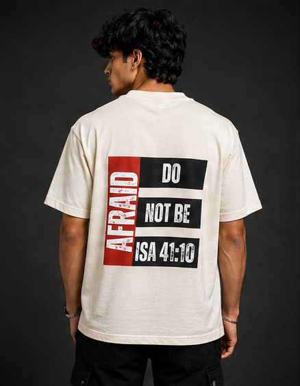 Do Not Be Afraid Heavyweight Tee Back View