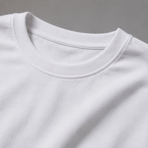 Floral Dreams Heavyweight Tee Collar Detail