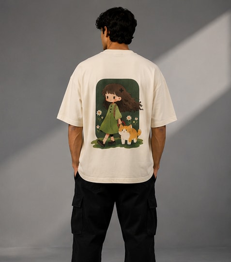 Happiness Heavyweight Tee Model View