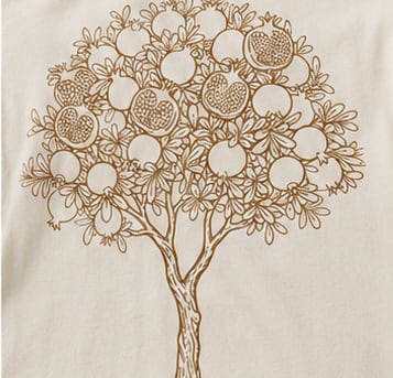 Love Peace Patience Heavyweight Tee Back Graphic Detail
