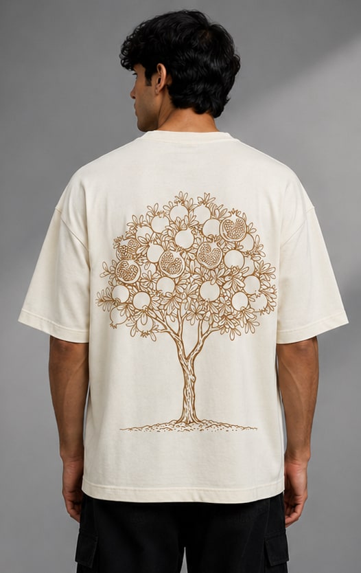 Love Peace Patience Heavyweight Tee Back View
