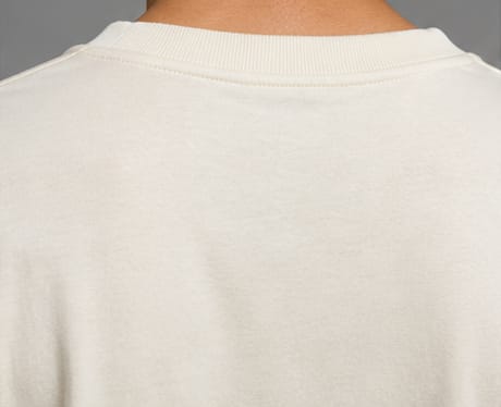 Monochrome Off-White Heavyweight Tee Collar Detail