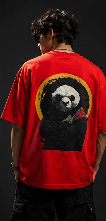Kung Fu Panda Heavyweight Tee Back View