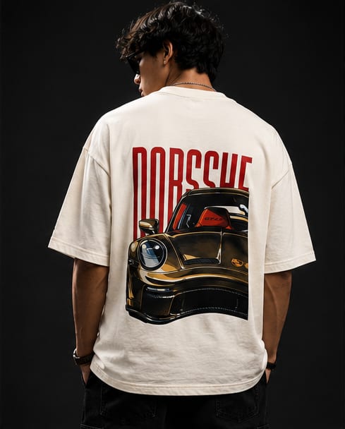 Porsche 911 Heavyweight Tee Back View