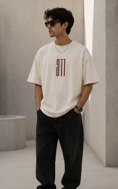 Porsche 911 Heavyweight Tee Model View