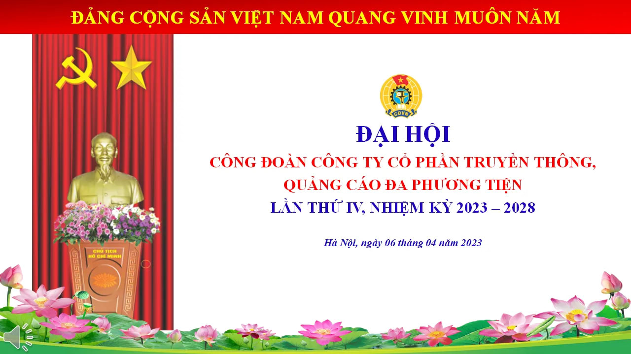 ĐẠI HỘI CÔNG ĐOÀN CÔNG TY SMART MEDIA NHIỆM KỲ IV (2023 - 2028)