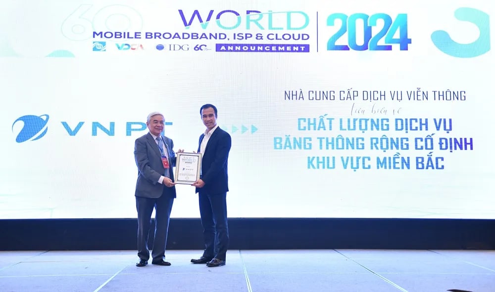 Tập đoàn VNPT được vinh danh tại World Mobile Broadband ISP &amp; Cloud Summit 2024