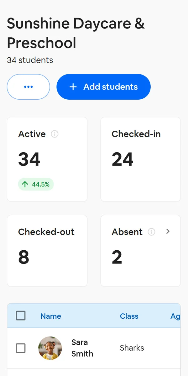 Platform calendar mobile view