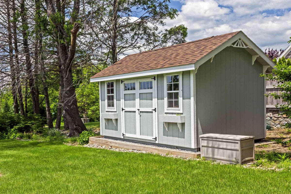 Homeguide New Shed In Backyard 