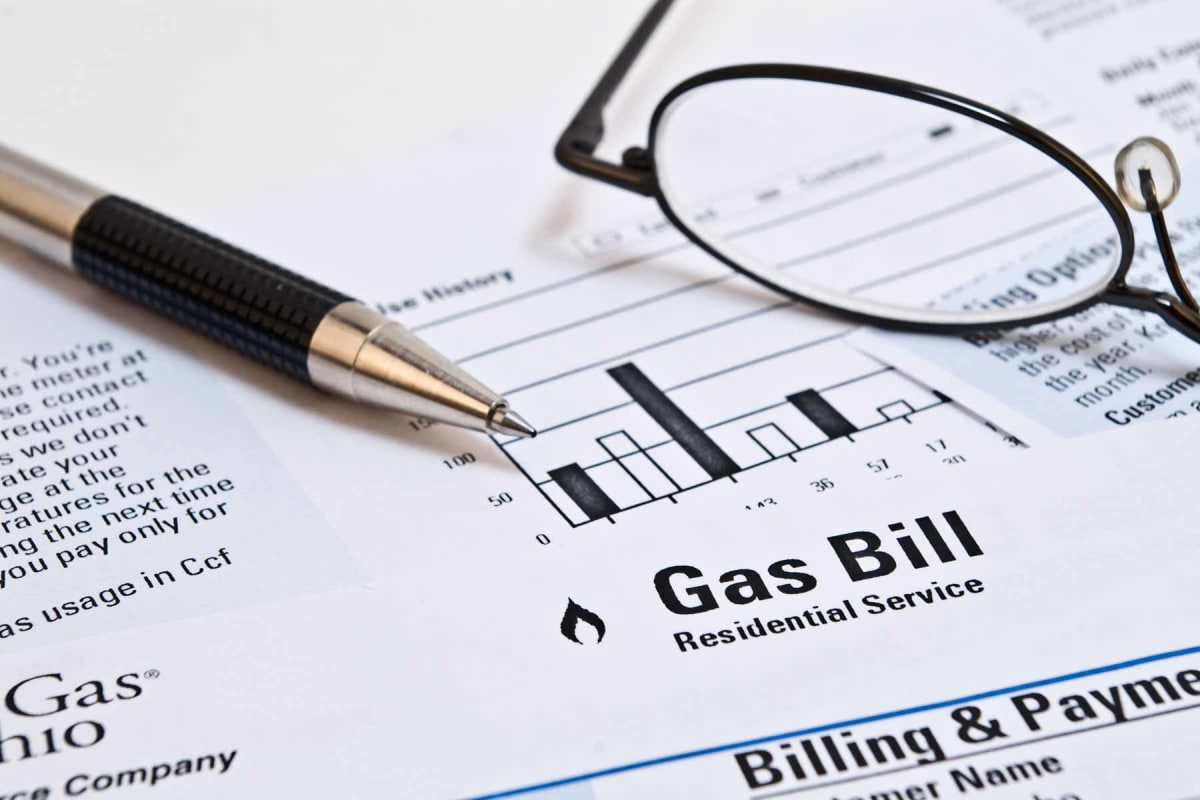 How much is the average gas bill?