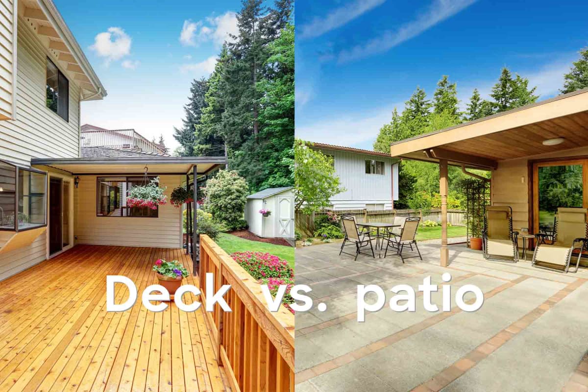 Deck vs. Patio: Costs & Differences