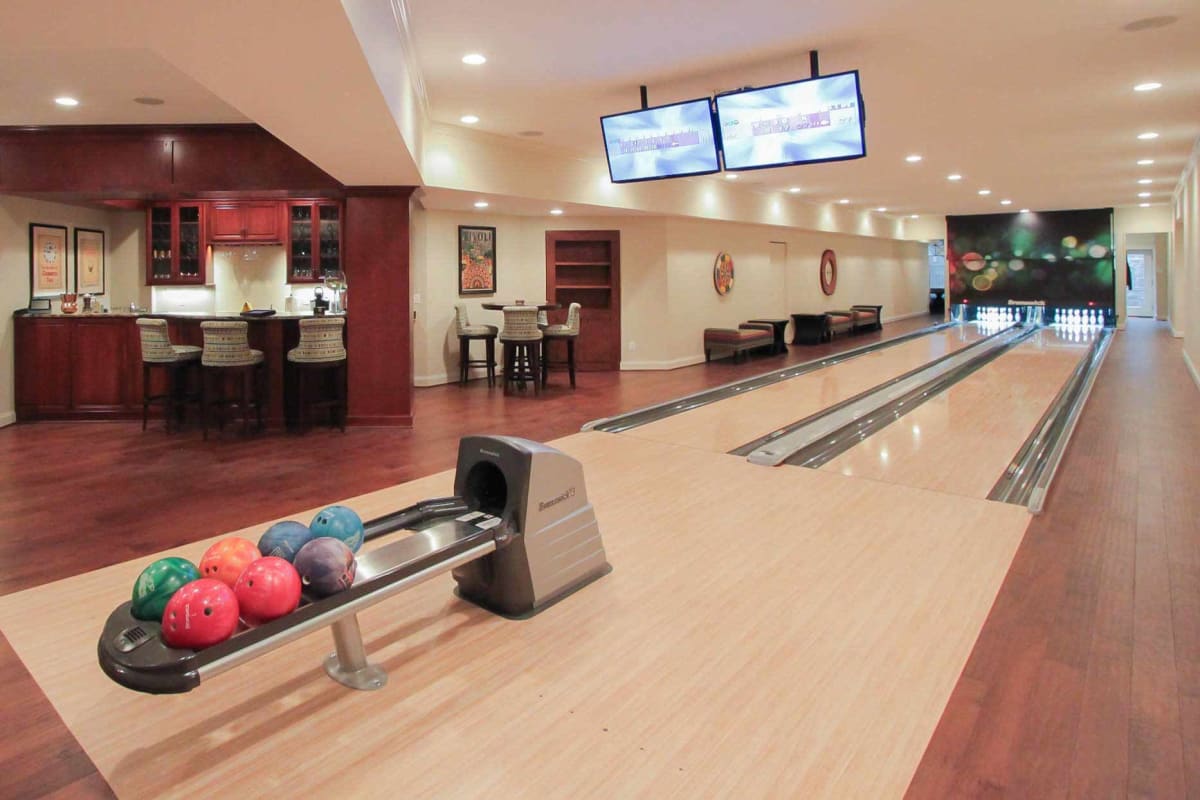 How much does a home bowling alley cost?