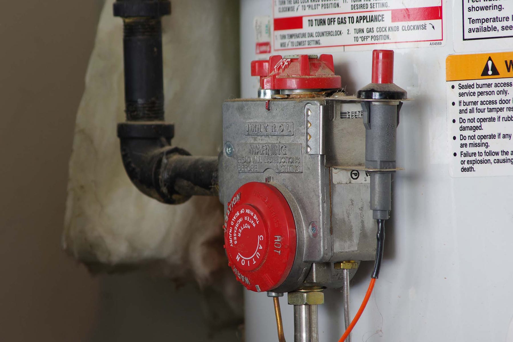 How much does a water heater gas valve replacement cost?
