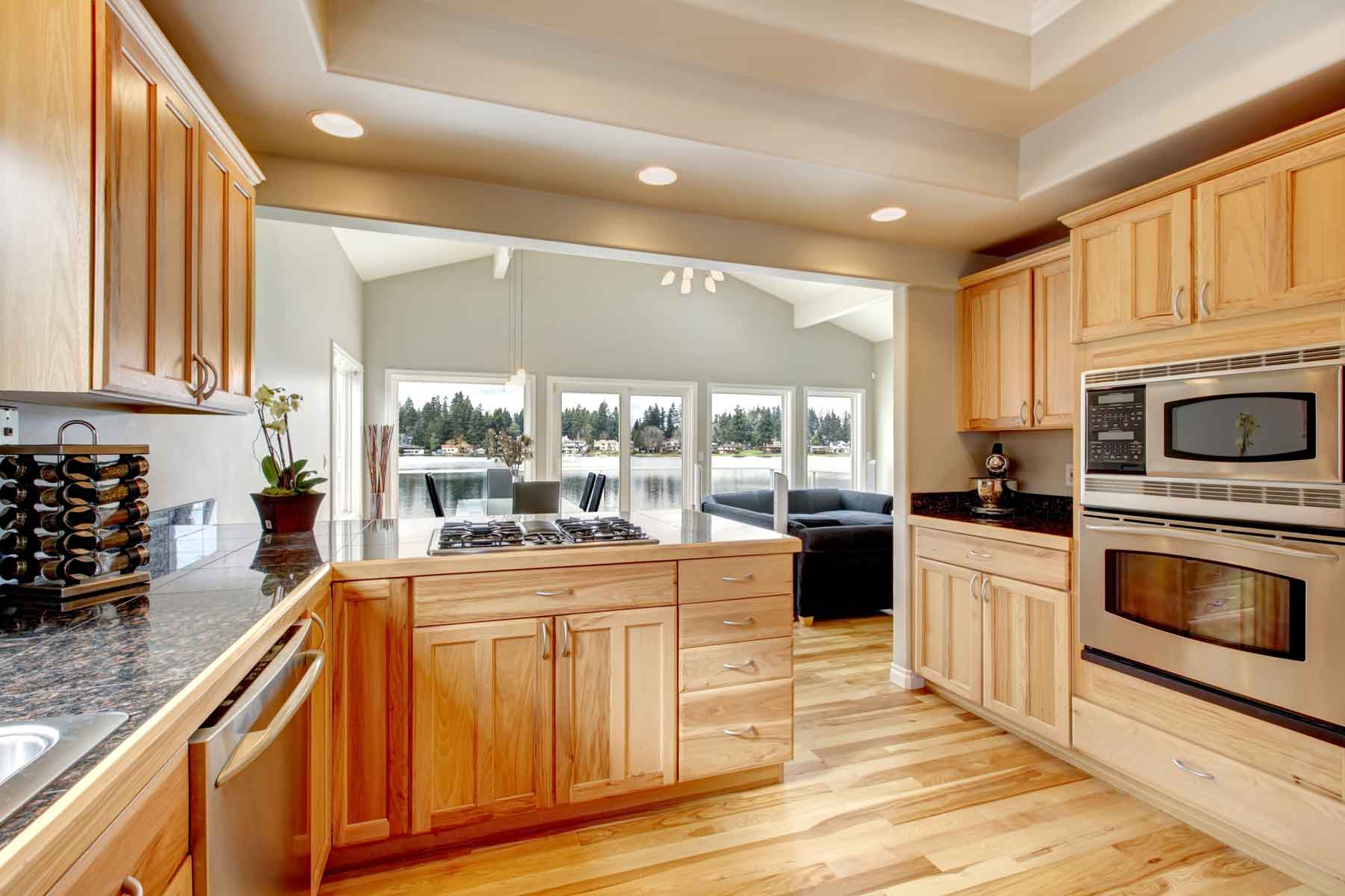 Homeguide Kitchen With Newly Refinished Cabinets 