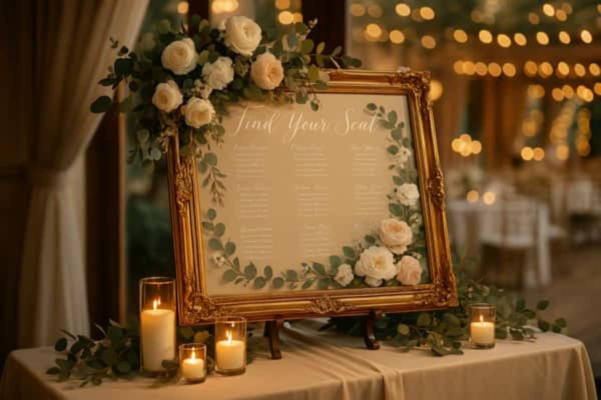 Wedding seating chart ideas