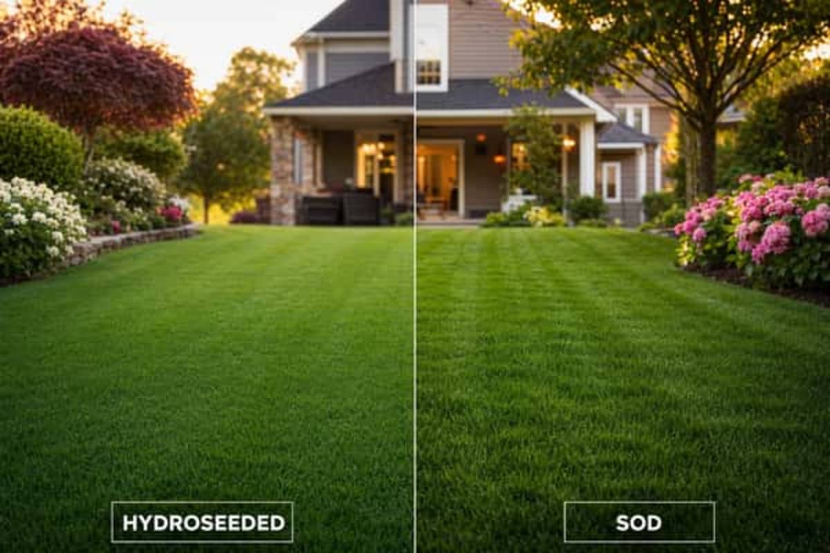 Hydroseeding cost vs. sod