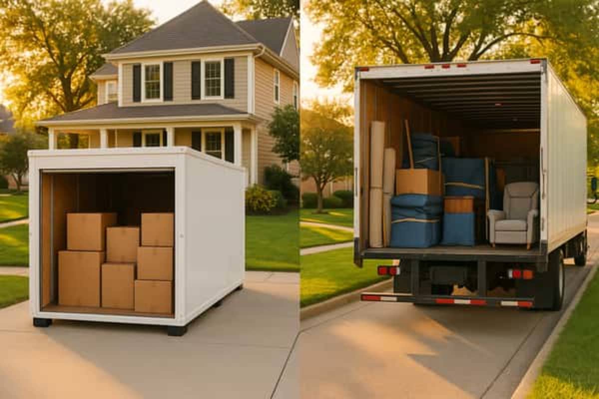 Moving Container vs. Full-Service Movers