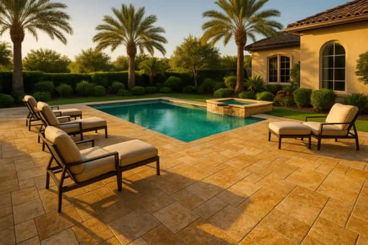Travertine pavers cost