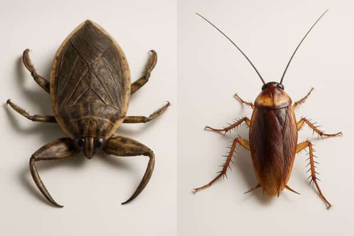 Water Bug Vs Cockroach