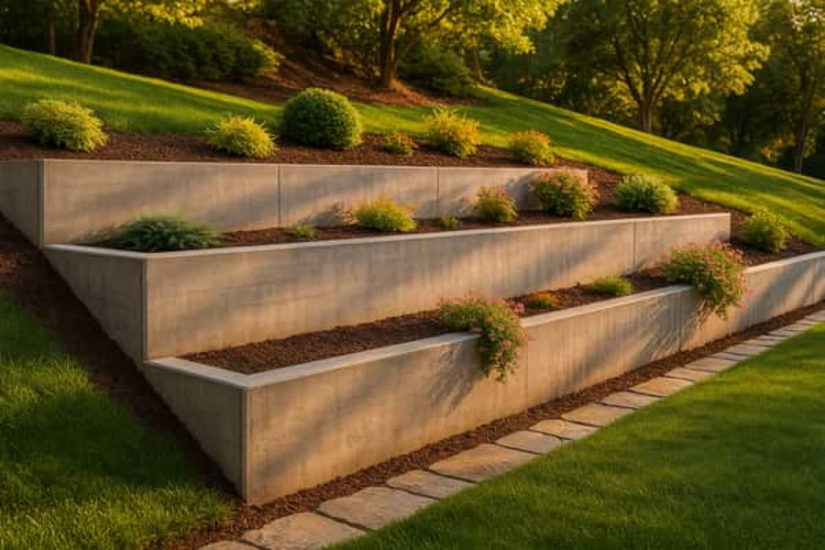 Concrete retaining wall cost
