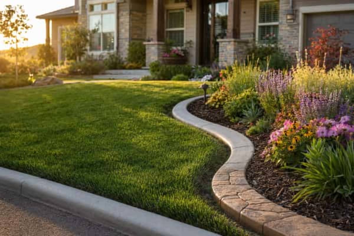Landscape curbing / concrete edging cost