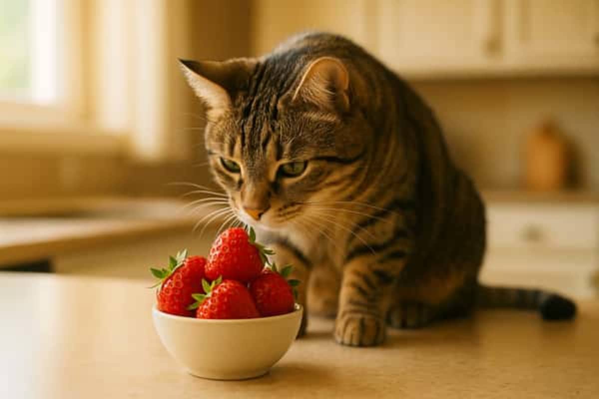 Can cats eat strawberries