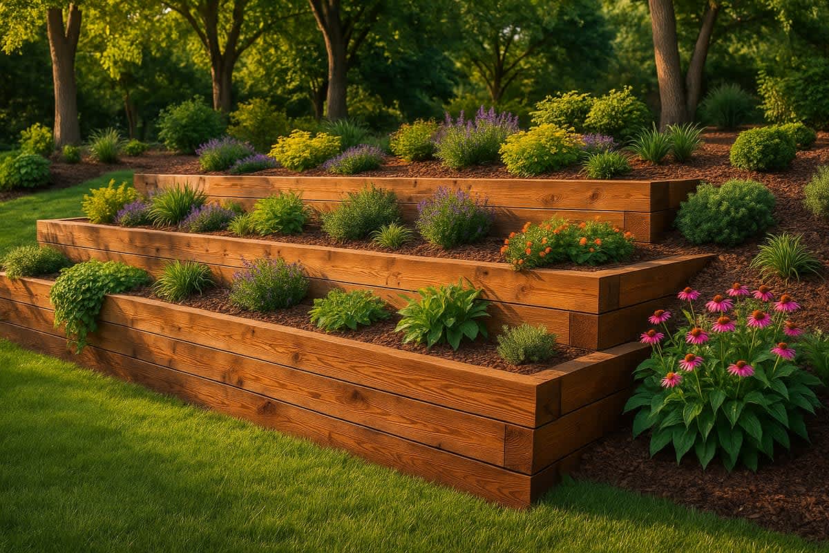 How much does a wood or timber retaining wall cost?