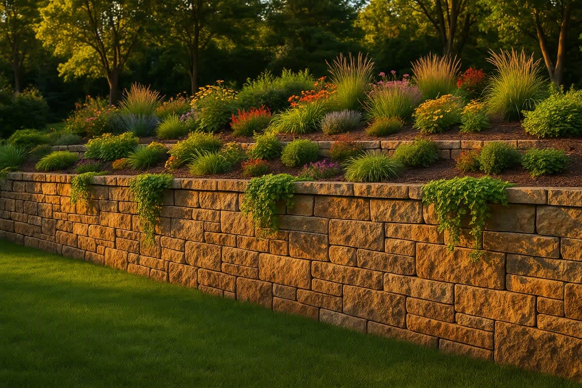 How much does a stone retaining wall cost?