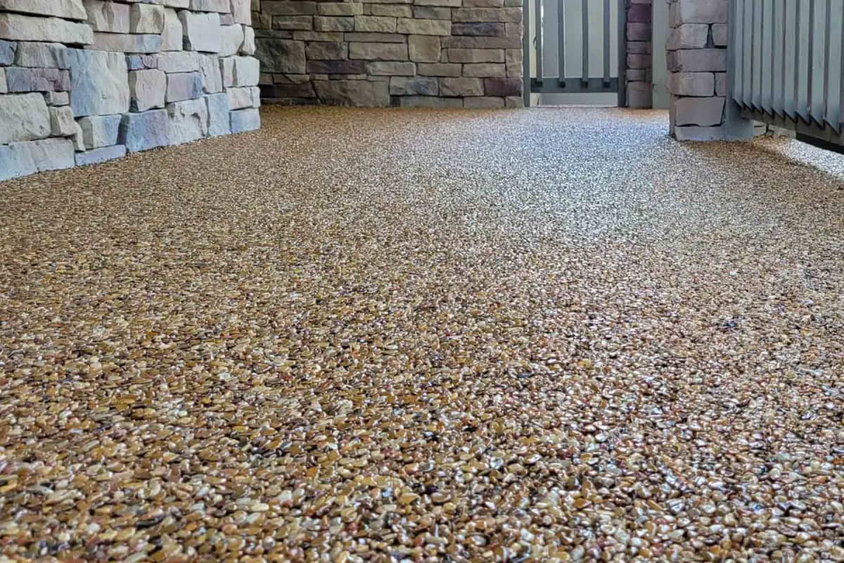 How much does an epoxy pebble patio cost?