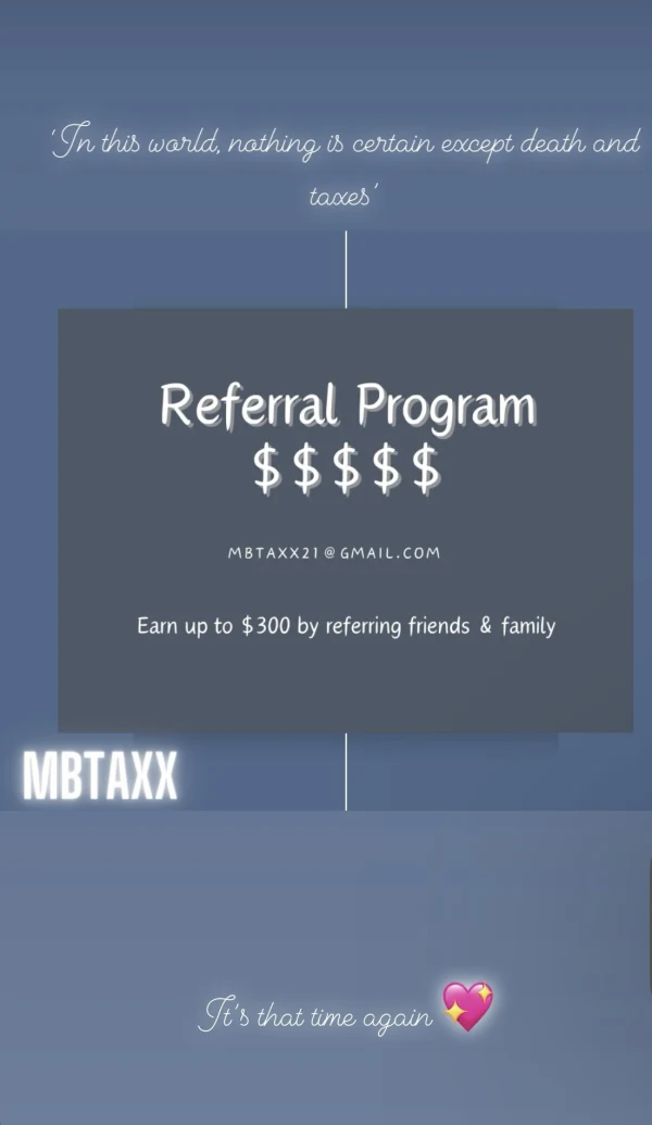 Cash back referrals 