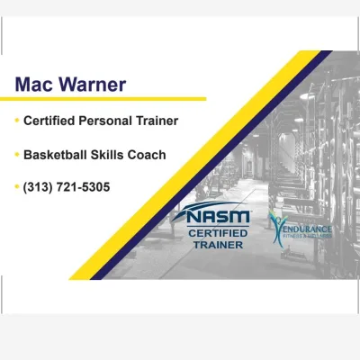 Mac Warner Personal Training And Basketball Skills Coach