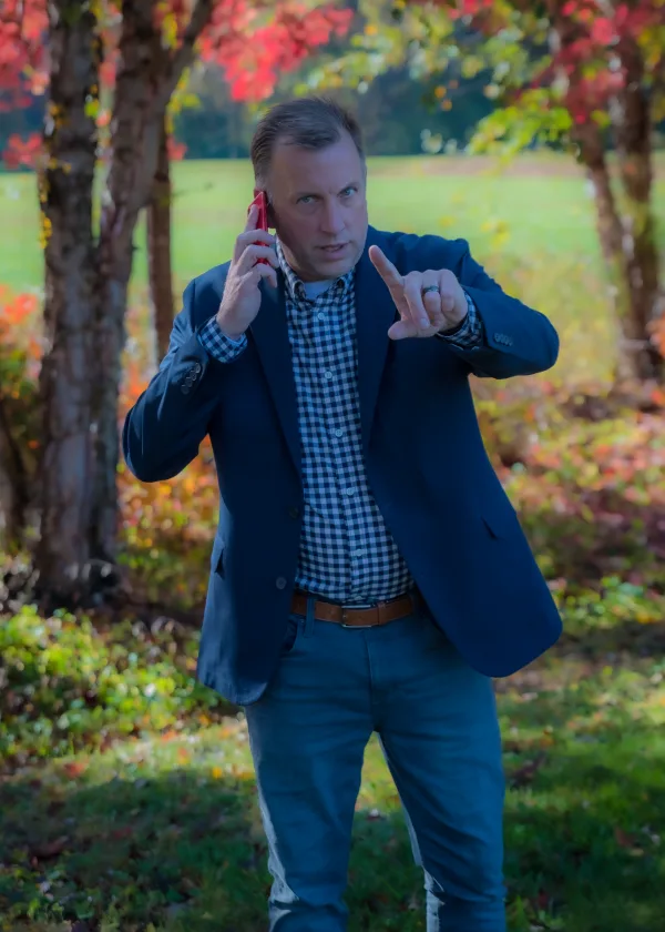 On the phone