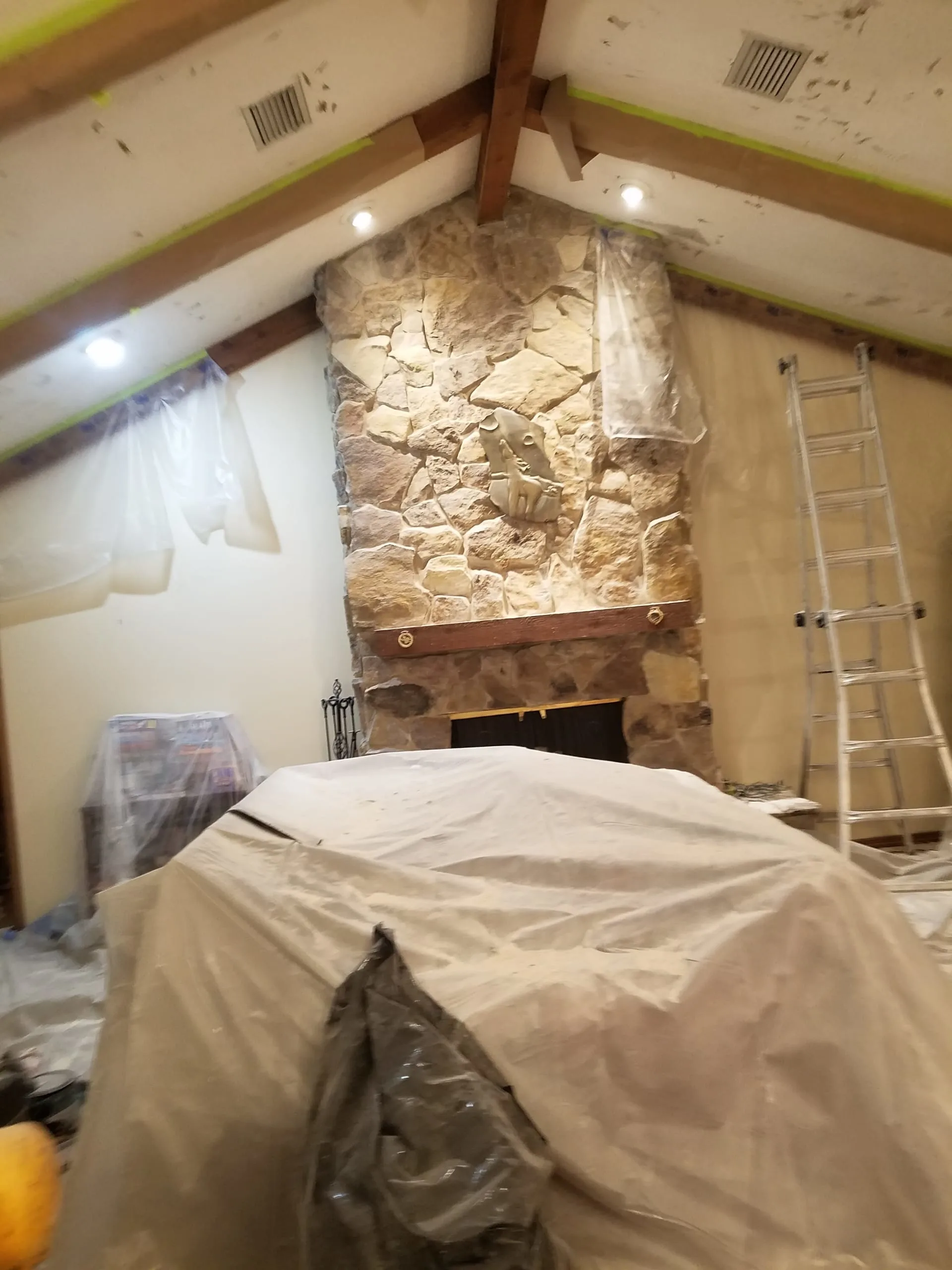 Popcorn ceiling removal 