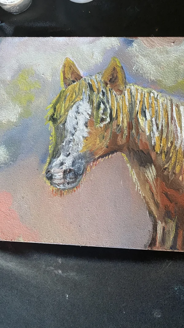 My Pony Indigo in oils