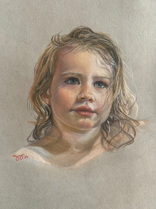 Pastel drawing by Sondra