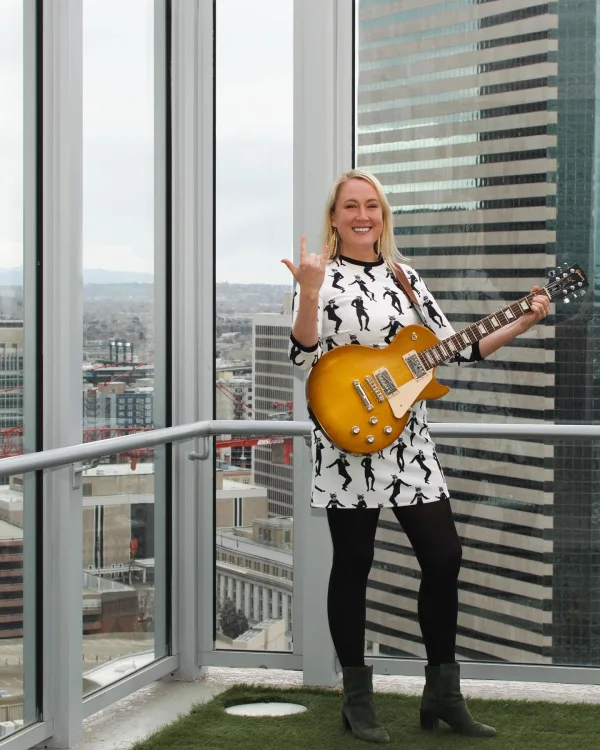 Tess Rockin on a roof top! 